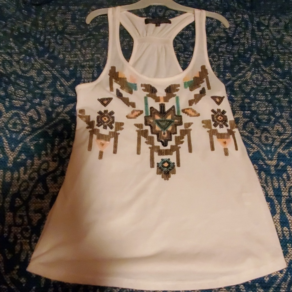 Sequin tank top